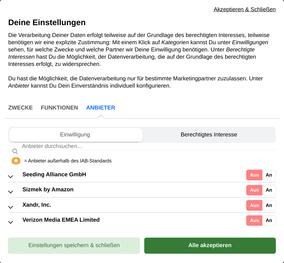 Spieletipps Cookie Einwilligung